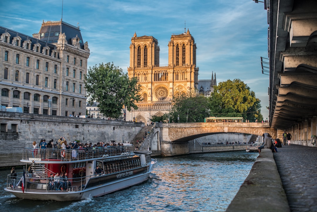 Walking along the Seine near Notre-Dame