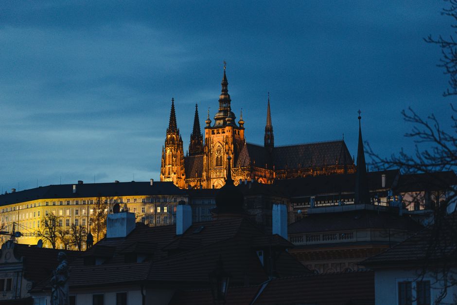 Prague Castle from across the river