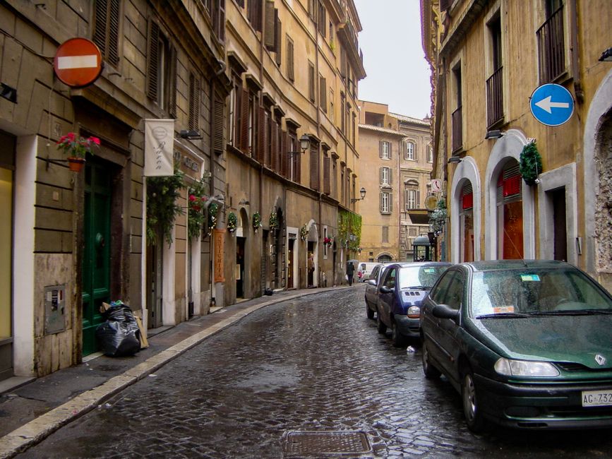 Historic streets in Rome