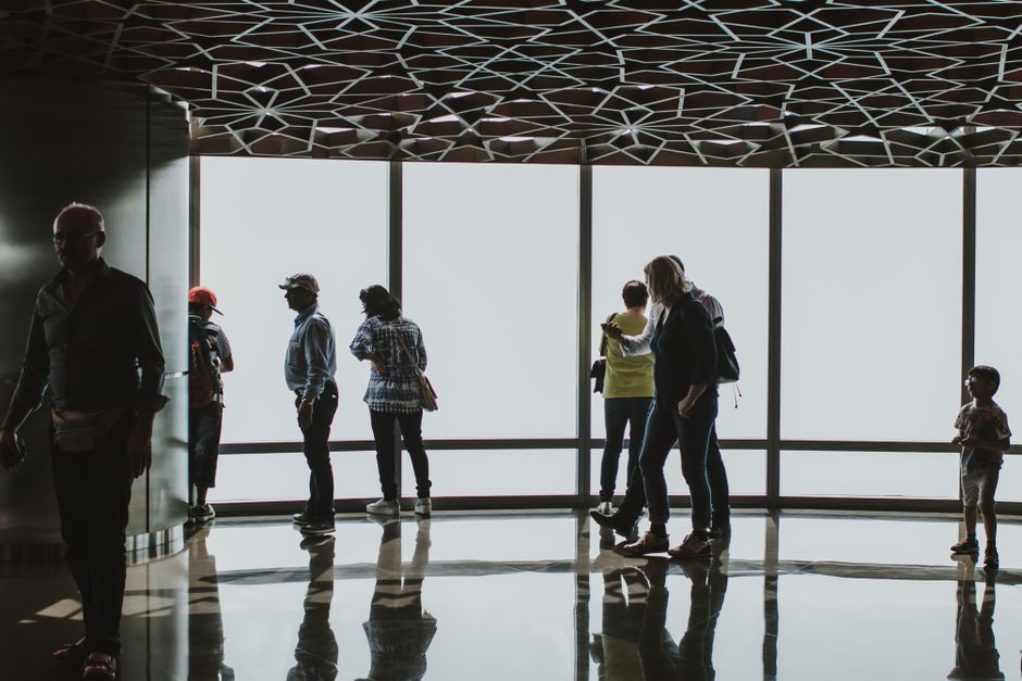 Burj Khalifa observation deck in Dubai