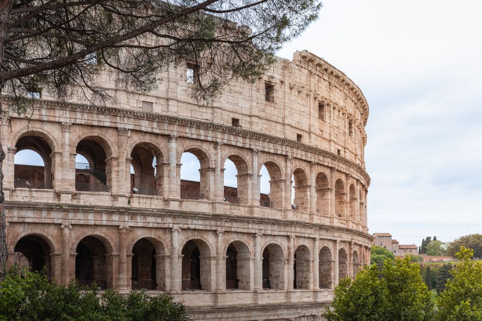 The Colosseum amphitheatre in Rome