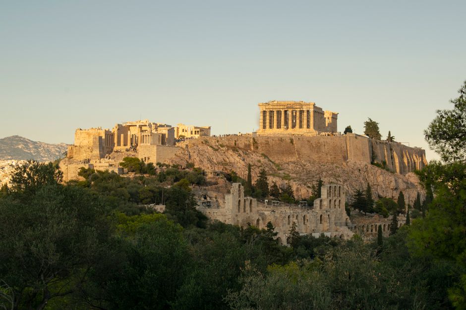 Acropolis at golden hour