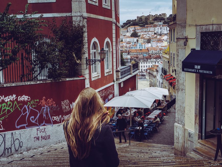 Inside Alfama district