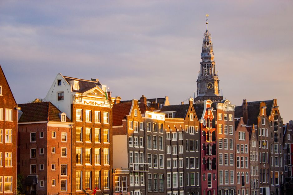 Anne Frank House at golden hour
