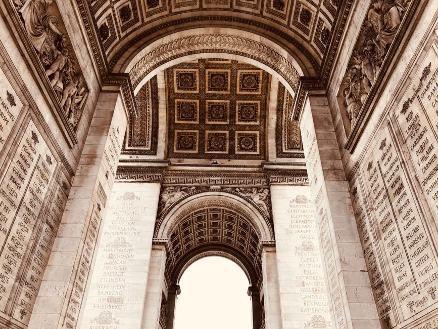 Inside Arc de Triomphe