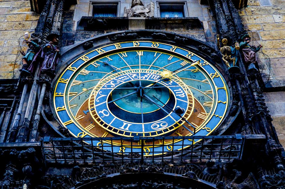 Historic architecture at Astronomical Clock