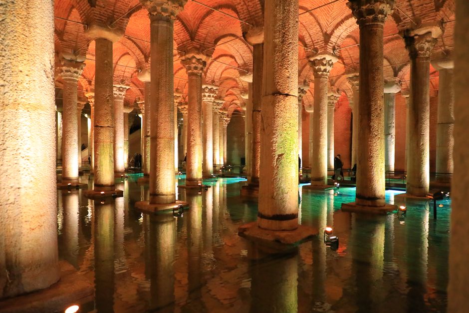 Inside Basilica Cistern
