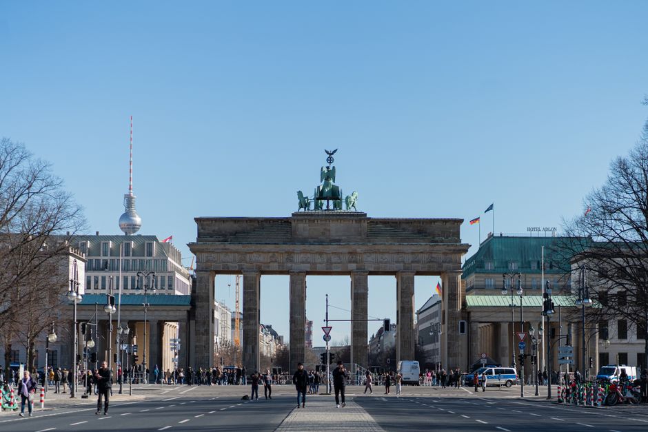 Inside Brandenburg Gate