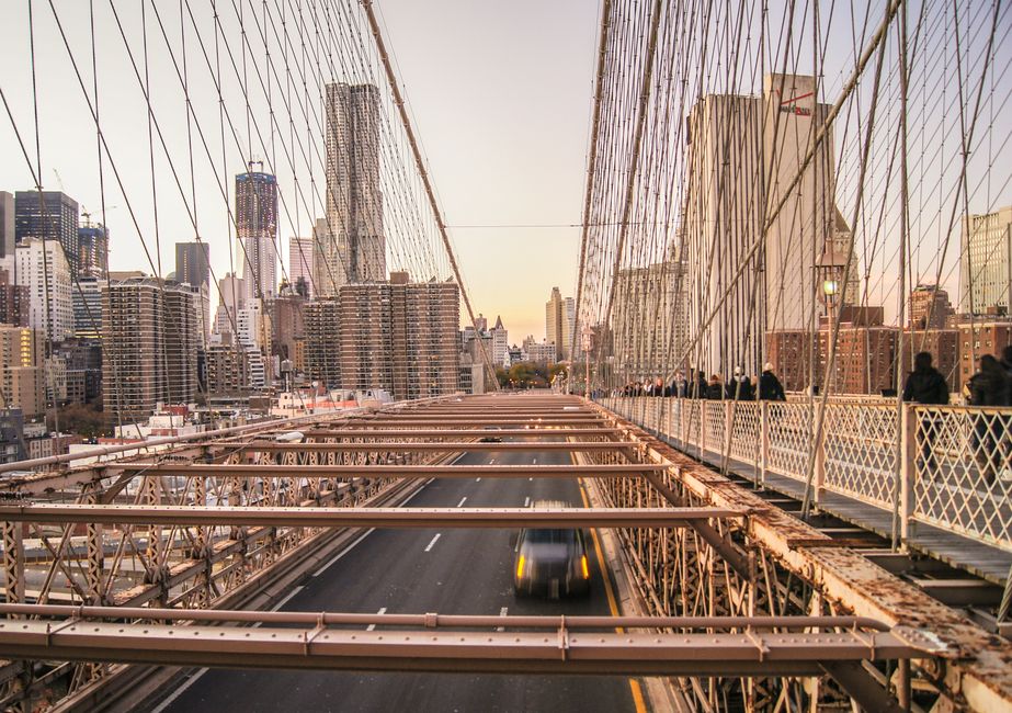 Inside Brooklyn Bridge