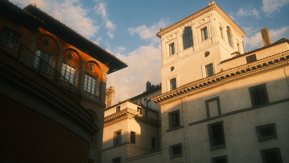 Campo de' Fiori at golden hour