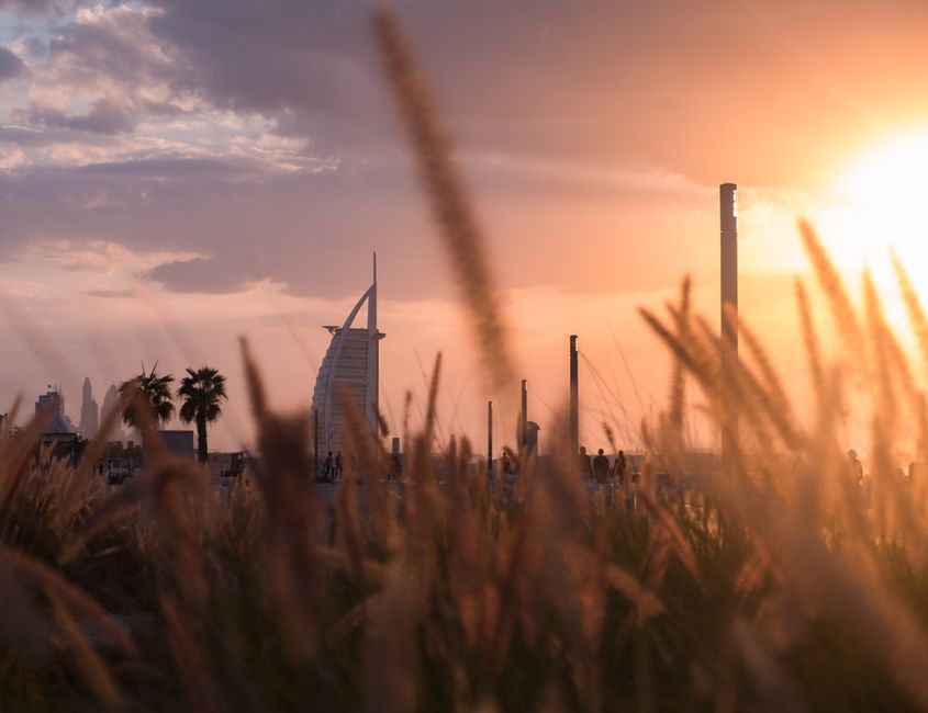 Dubai Mall at golden hour