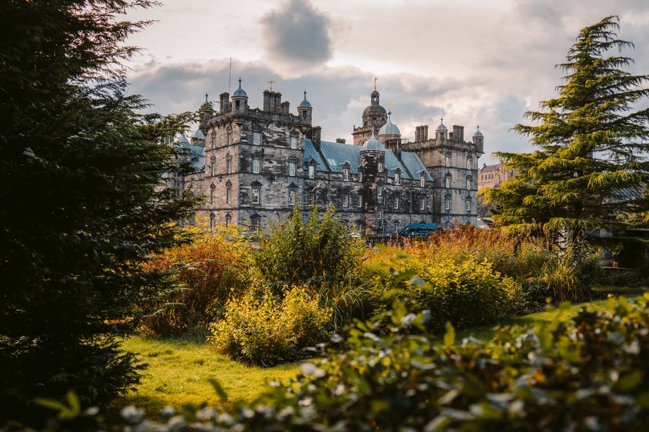 Historic architecture at Edinburgh Castle