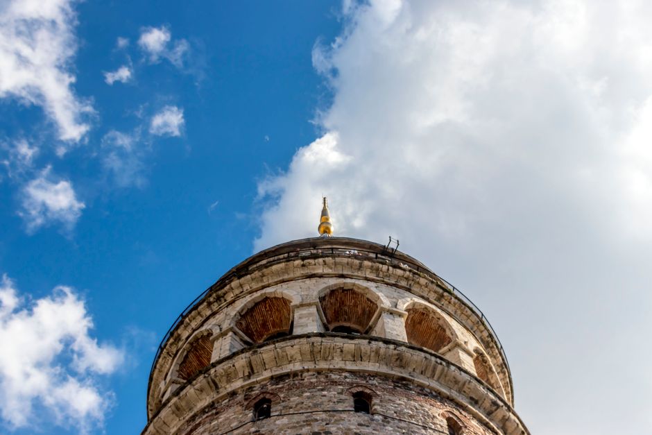Historic architecture at Galata Tower
