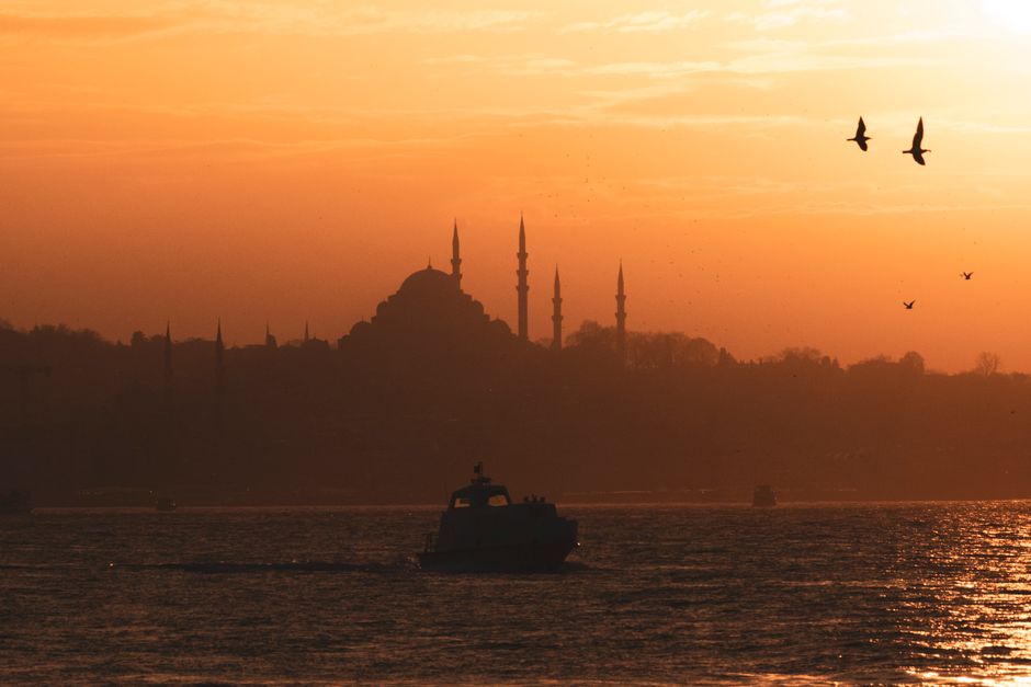 Hagia Sophia at golden hour