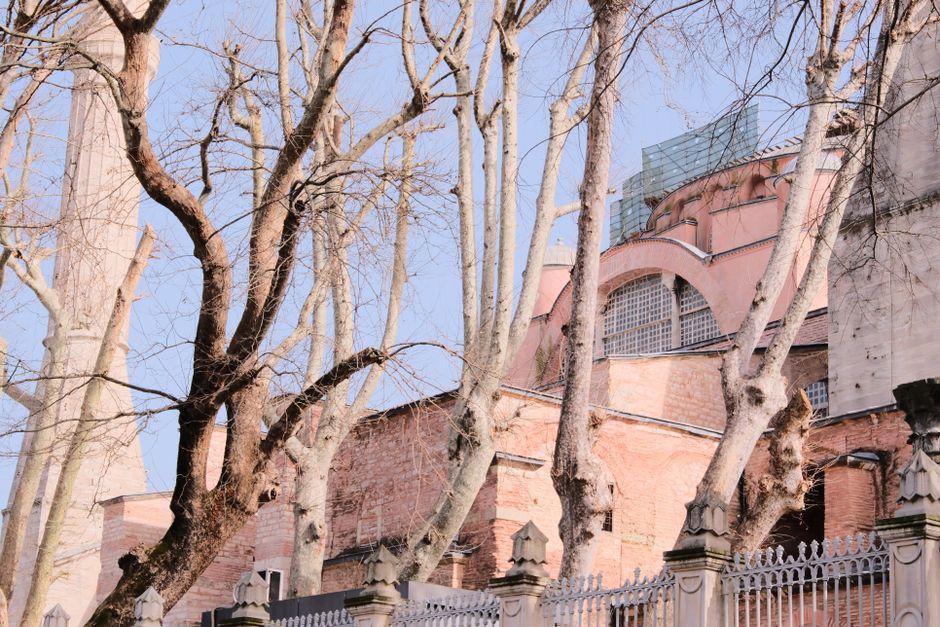 Historic architecture at Hagia Sophia