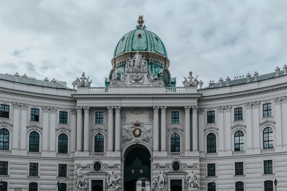 Historic architecture at Hofburg Palace