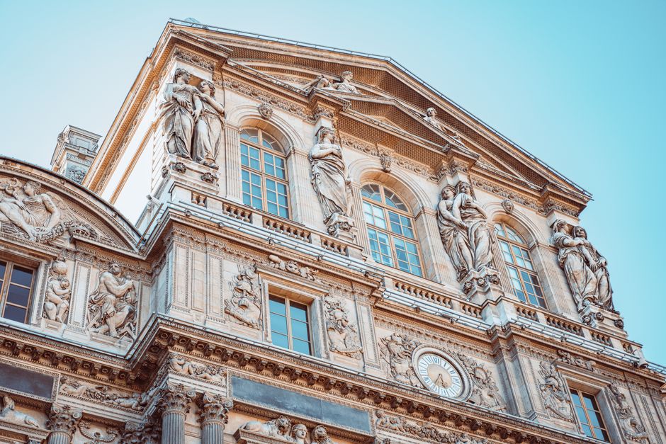 Louvre Museum main exterior view