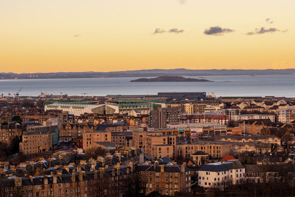 National Museum of Scotland at golden hour