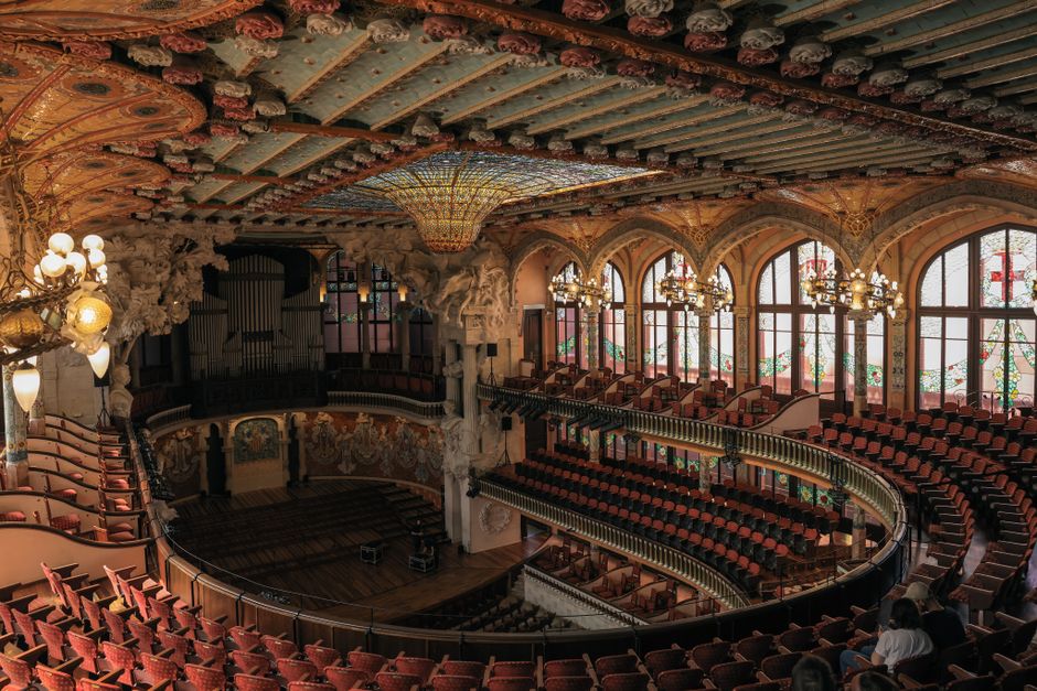 Palau de la Musica Catalana at golden hour