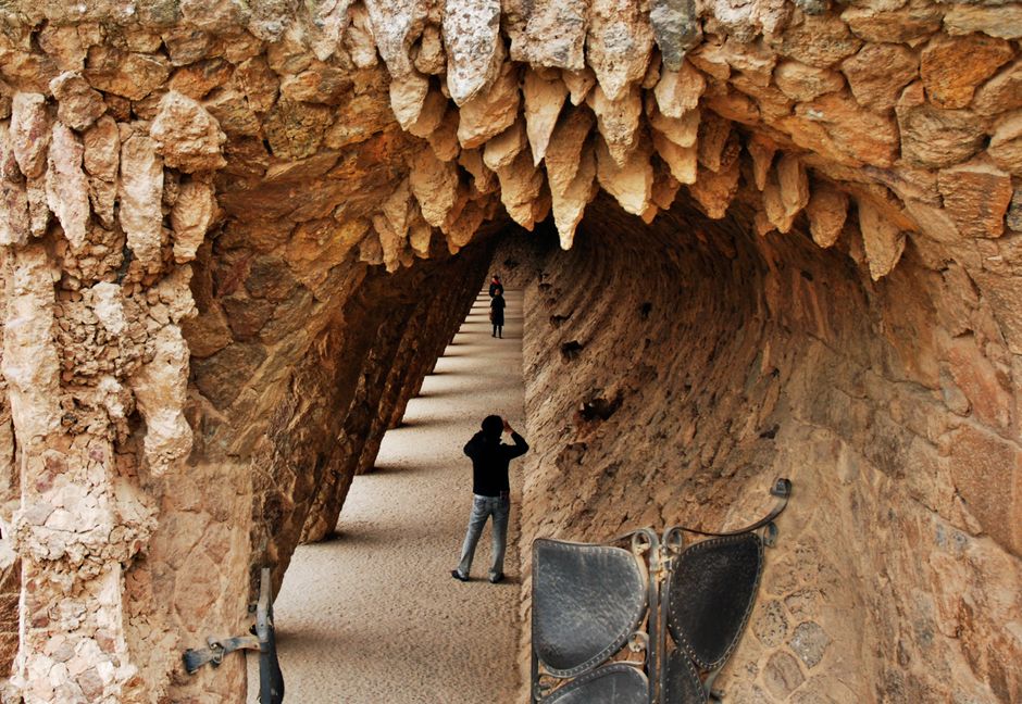 Inside Park Güell