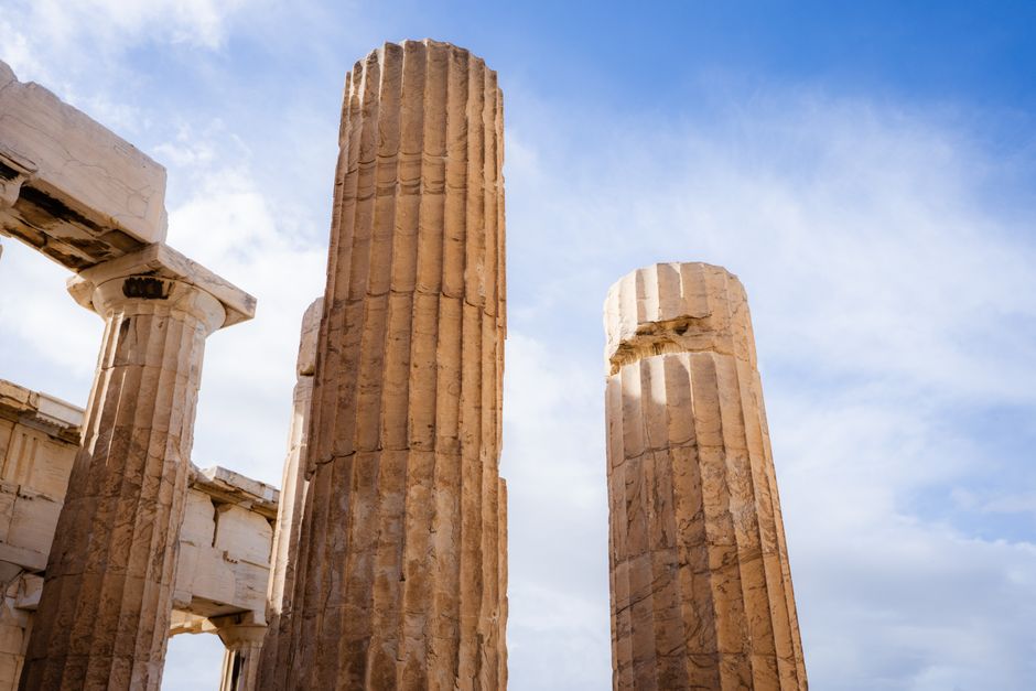 Historic architecture at Parthenon