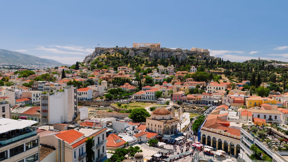 Historic architecture at Plaka district