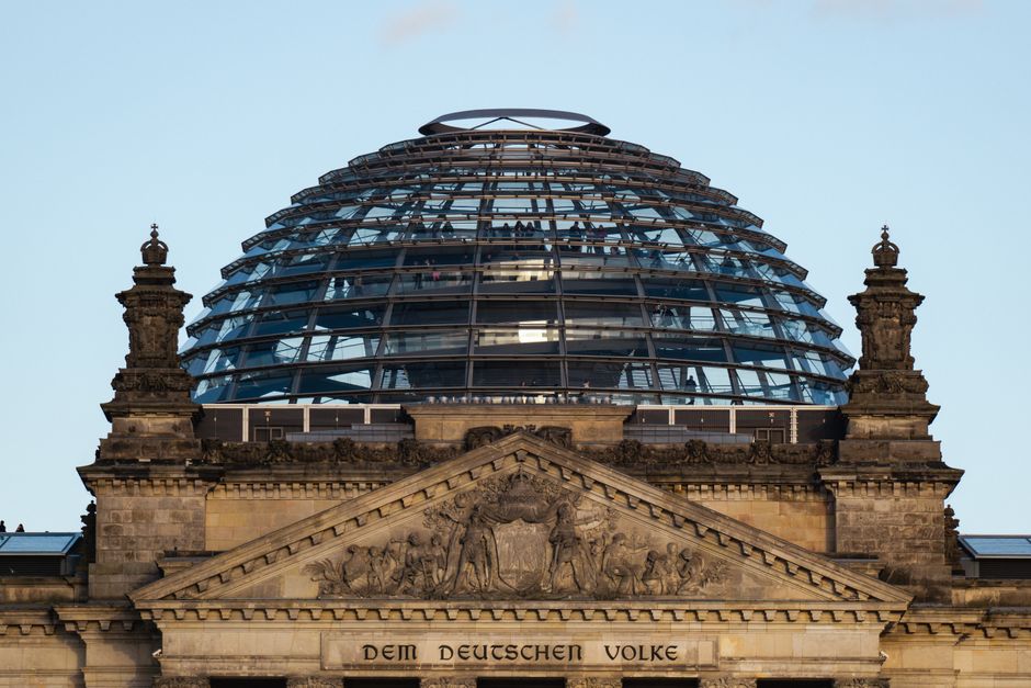Historic architecture at Reichstag Building