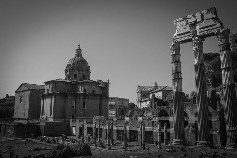 Historic architecture at Roman Forum