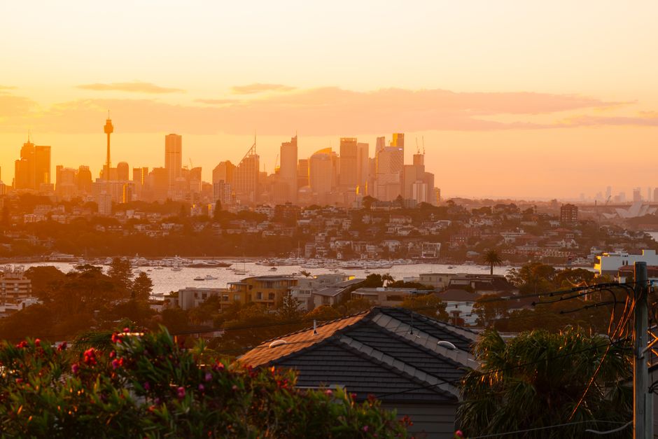 Royal Botanic Garden at golden hour