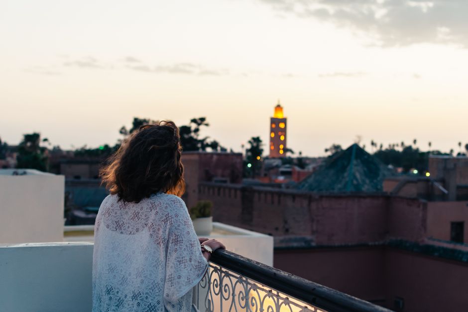 Saadian Tombs at golden hour