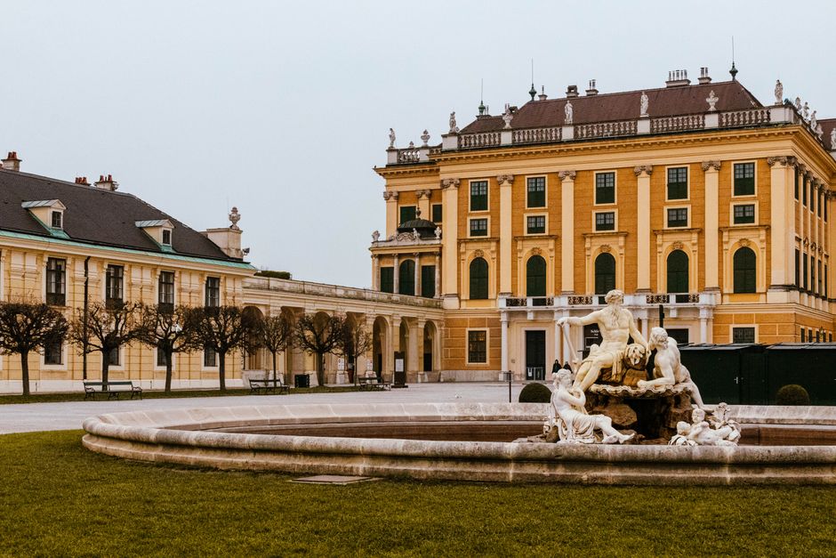 Historic architecture at Schonbrunn Palace