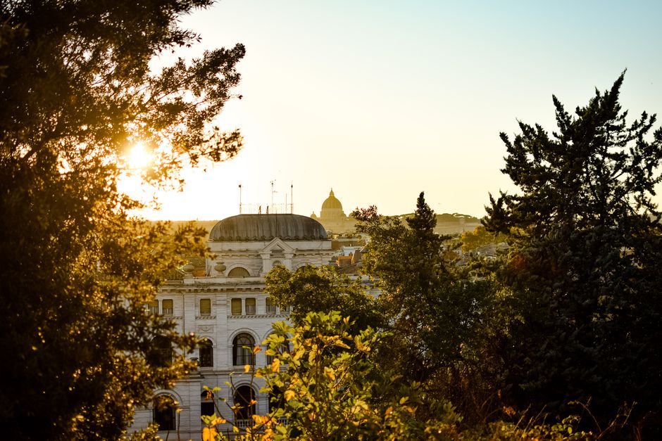 Spanish Steps at golden hour
