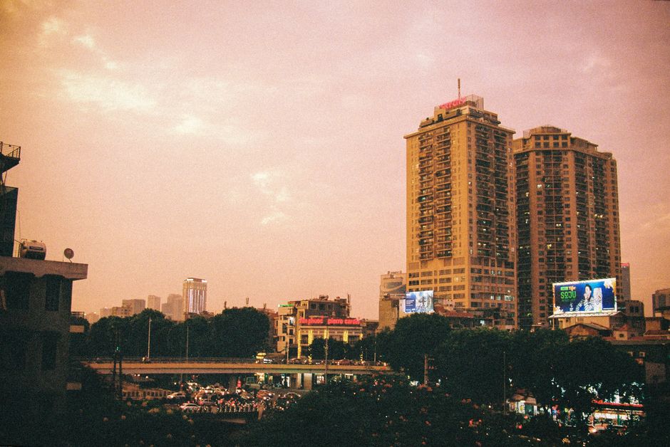 Temple of Literature at golden hour