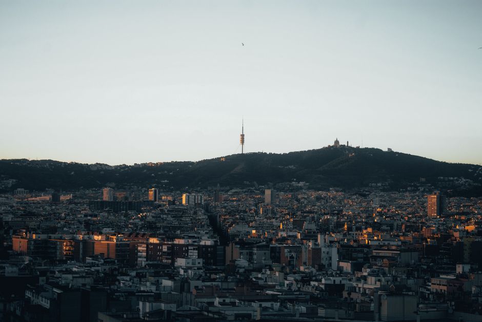 Tibidabo at golden hour