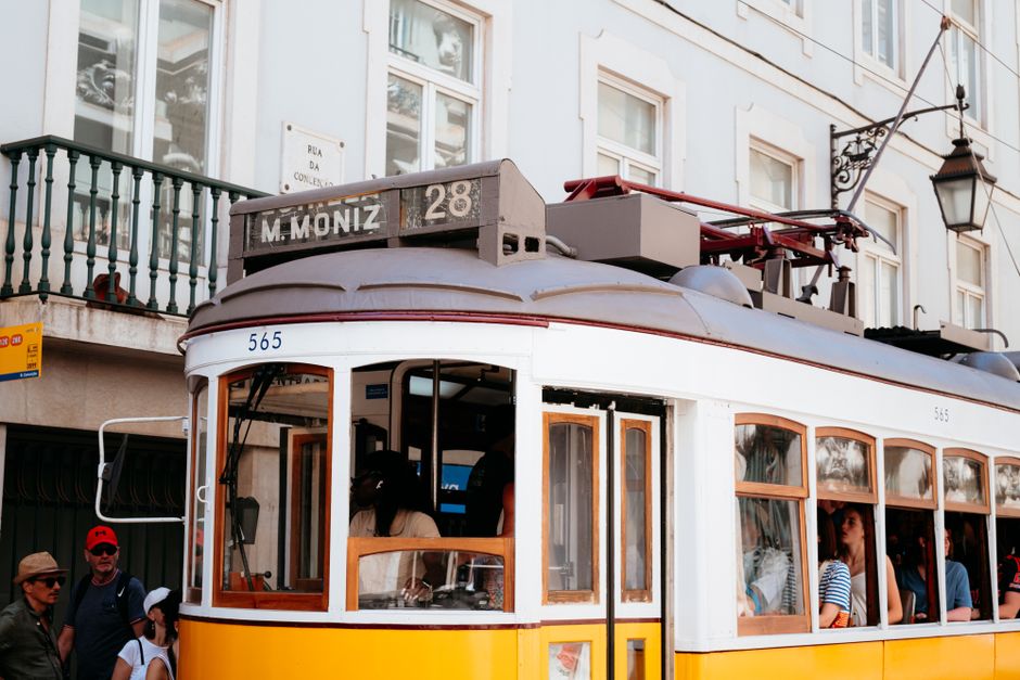 Inside Tram 28 route