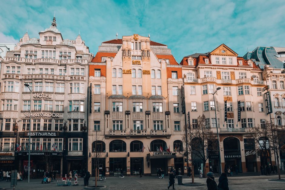 Wenceslas Square main exterior view